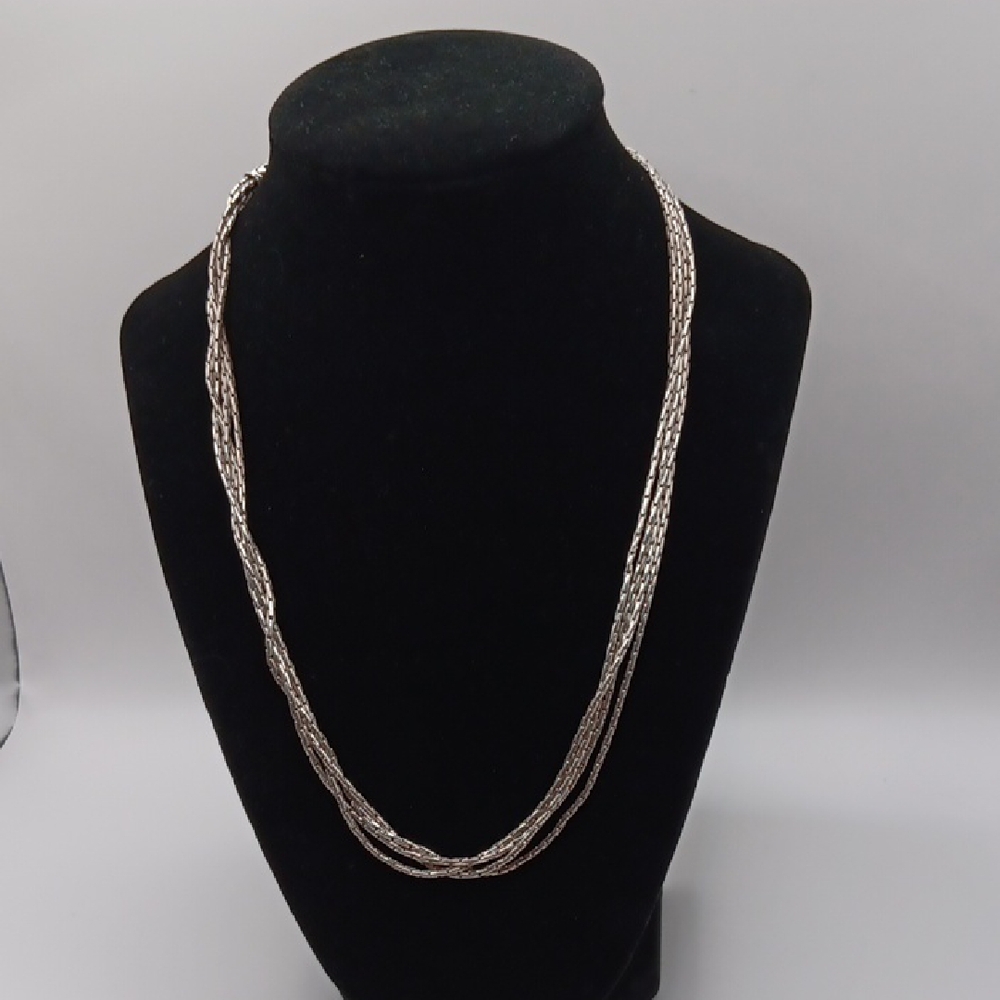Premier Designs Silver Multi-Strand Rope Necklace